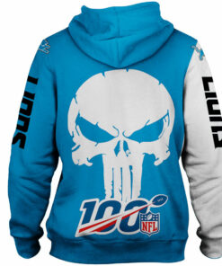 Detroit Lions Hoodies Skull Printed Gifts for Fans