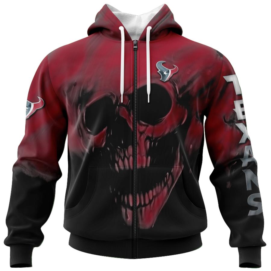 Detroit Lions Skull Hoodies Custom Name & Number Gifts for Fans
