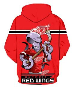 Detroit Red Wings Hoodie Mascot 3D Printed Gifts for Fans