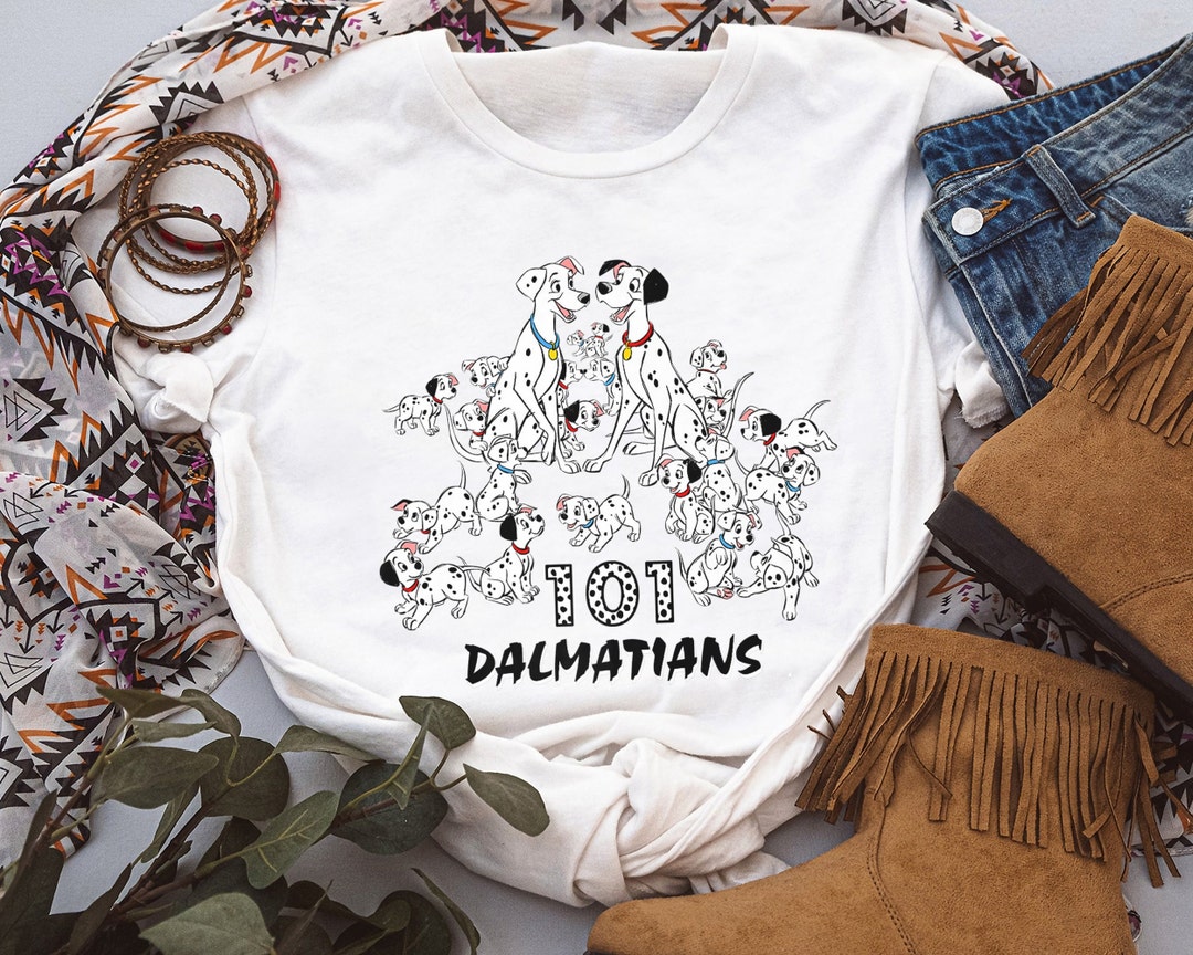 Disney 101 Dalmatians Group Shot Title Logo Premium T-Shirt Unisex Adult T-shirt Kid shirt Gift for Birthday Hoodie Toddler Tee