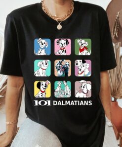 Disney 101 Dalmatians T-Shirt, Happy Dog T-Shirt, Cruella T-Shirt, Dog T-Shirt, Disneyland Vacation Trip Gift Unisex Adult T-shirt Kid Shirt