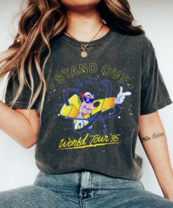 Disney A Goofy Movie Goofy Stand Out World Tour '95 Retro Vintage Shirt, Magic Kingdom, Disneyland Family Vacation Gift Unisex T-shirt Kid