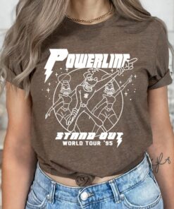 Disney A Goofy Movie Powerline World Tour '95 Retro Vintage Shirt, Magic Kingdom, Disneyland Family Trip Vacation 2022 Gift Unisex T-shirt Kid