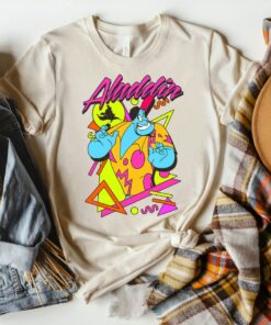 Disney Aladdin Genie 90s Style Portrait T-Shirt, Magic Kingdom, Disneyland Family Trip Vacation 2022 Gift Unisex T-shirt Kid