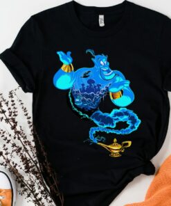 Disney Aladdin Genie Portrait Agrabah Fill T-Shirt Unisex Adult T-shirt Kid shirt Gift for Birthday Hoodie Sweatshirt Toddler Tee