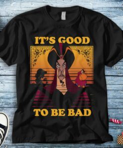 Disney Aladdin Jafar Good To Be Bad Dusk Colors T-Shirt Unisex Adult T-shirt Kid Shirt Long Sleeve Hoodie Sweatshirt Women's Tank