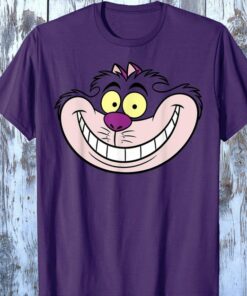 Disney Alice In Wonderland Cheshire Cat Big Face T-Shirt, Magic Kingdom, Disneyland Family Trip Vacation Gift Unisex Adult T-shirt Kid Shirt