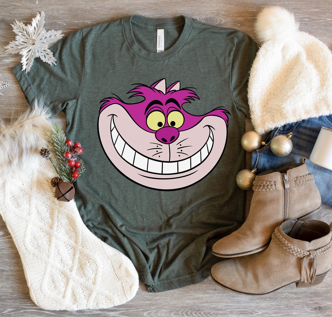 Disney Alice in Wonderland Cheshire Cat Grin T-Shirt, Magic Kingdom, Disneyland Family Trip Vacation Gift Unisex T-shirt Kid