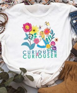 Disney Alice in Wonderland Curiouser and Curiouser Shirt, Disneyland Vacation Trip, Unisex T-shirt Family Birthday Gift Adult Kid Toddler Tee