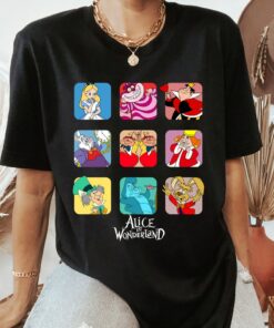Disney Alice in Wonderland Group Shirt, Disney Character Shirt, Disney Alice Shirt, Disneyland Vacation Trip Unisex Adult T-shirt Kid Shirt