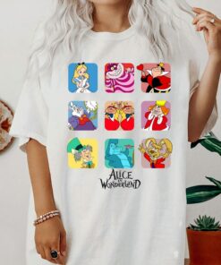Disney Alice in Wonderland Group Shirt, Disney Character Shirt, Disney Alice Shirt, Disneyland Vacation Trip Unisex Adult T-shirt Kid Shirt
