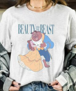 Disney Beauty And The Beast Belle And Beast Classic Portrait Shirt, Unisex T-shirt Family Birthday Gift Adult Kid Toddler Comfort Colors Tee