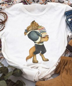 Disney Beauty And The Beast Book Worm Beast Shirt, Magic Kingdom Family Trip Unisex T-shirt Family Birthday Gift Adult Kid Toddler Tee