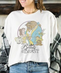 Disney Beauty And The Beast Classic Group Shot T-Shirt Disneyland Vacation Holiday Trip Unisex Adult T-shirt Kid Shirt Hoodie Sweatshirt
