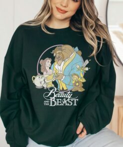 Disney Beauty And The Beast Classic Group Shot T-Shirt Disneyland Vacation Holiday Trip Unisex Adult T-shirt Kid Shirt Hoodie Sweatshirt