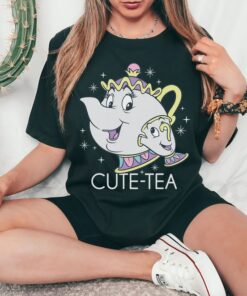 Disney Beauty And The Beast Mrs. Potts and Chip T-Shirt, Tea Pot and Cup Color, Couples Tee, Disneyland Family Trip Unisex T-shirt