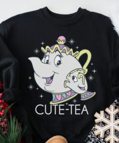 Disney Beauty And The Beast Mrs. Potts and Chip T-Shirt, Tea Pot and Cup Color, Couples Tee, Disneyland Family Trip Unisex T-shirt