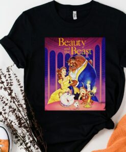 Disney Beauty And The Beast Poster Vintage Group Shot T-Shirt Unisex Adult T-shirt Kid shirt Gift for Birthday Hoodie Sweatshirt Toddler Tee