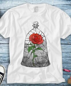 Disney Beauty And The Beast Stained Glass Enchanted Rose Unisex Tee Adult T-shirt Kid Shirt Long Sleeve Hoodie Sweatshirt Women's Tank