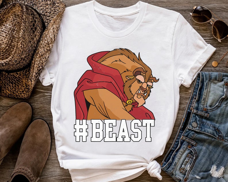 Disney Beauty and The Beast BEAST Game Face Graphic Shirt, Magic Kingdom Holiday Unisex T-shirt Family Birthday Gift Adult Kid Toddler Tee