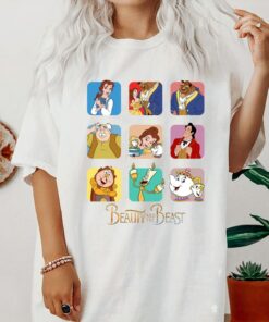 Disney Beauty and The Beast Group Shot Shirt, Belle, Beast, Gaston, Lumiere Disneyland Holiday Vacation Gift Unisex Adult T-shirt Kid Shirt