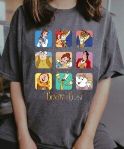 Disney Beauty and The Beast Group Shot Shirt, Belle, Beast, Gaston, Lumiere Disneyland Holiday Vacation Gift Unisex Adult T-shirt Kid Shirt