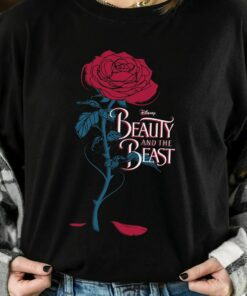 Disney Beauty and The Beast Wilting Rose Logo Graphic Shirt, Magic Kingdom Holiday Unisex T-shirt Family Birthday Gift Adult Kid Toddler Tee