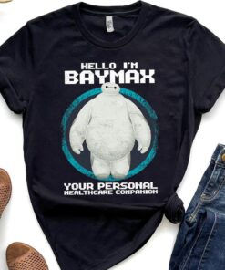 Disney Big Hero 6 Hello I'm Baymax Graphic T-Shirt Unisex Adult T-shirt Kid shirt Gift for Birthday Hoodie Sweatshirt Toddler Tee