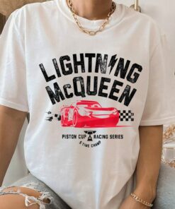 Disney Cars 3 Lightning McQueen Pit Crew Mcqueen 95 Shirt Disneyland Vacation Unisex Adult T-shirt Kid Shirt Sweatshirt