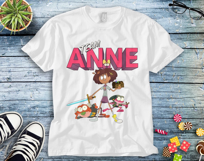 Disney Channel Amphibia Team Anne T-Shirt Unisex Adult T-shirt Kid Shirt Long Sleeve Hoodie Sweatshirt Women's Tank