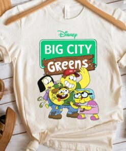 Disney Channel Big City Greens Characters Group Shot Shirt, Magic Kingdom Holiday Unisex T-shirt Family Birthday Gift Adult Kid Toddler Tee