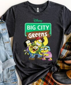 Disney Channel Big City Greens Characters Group Shot Shirt, Magic Kingdom Holiday Unisex T-shirt Family Birthday Gift Adult Kid Toddler Tee