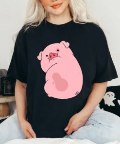 Disney Channel Gravity Falls Waddles the Pig T-Shirt, Magic Kingdom, Disneyland Family Trip Vacation Gift Unisex Adult T-shirt Kid Shirt
