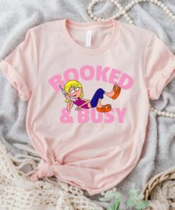 Disney Channel Lizzie McGuire Animated Lizzie Booked and Busy T-Shirt, Disneyland Family Trip Vacation Gift Unisex Adult T-shirt Kid Shirt