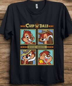 Disney Chip and Dale Rescue Rangers Squares T-Shirt Unisex Adult T-shirt Kid shirt Gift for Birthday Hoodie Sweatshirt Toddler Tee