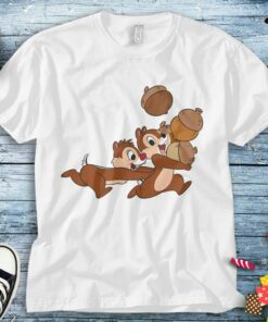 Disney Chip ‘n Dale Chipmunks Acorn Run T-Shirt Unisex Adult T-shirt Kid Shirt Toddler Tee Women's Tank