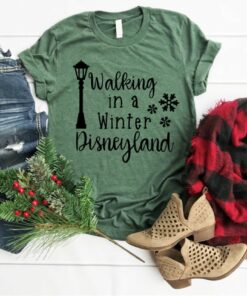 Disney Christmas Shirts, Walking in a Winter Disneyland, Women's Christmas Shirt, Disney Shirts for Women, Disneyland Shirt Gift For Men Women Kid Hoodie Sweatshirt Toddler Shirt