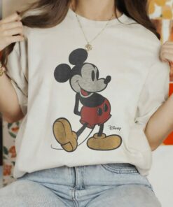 Disney Classic Mickey Mouse Pose Shirt, Mickey and Friends Shirt, Disneyland Holiday Vacation Trip Gift Unisex Adult T-shirt Kid Shirt