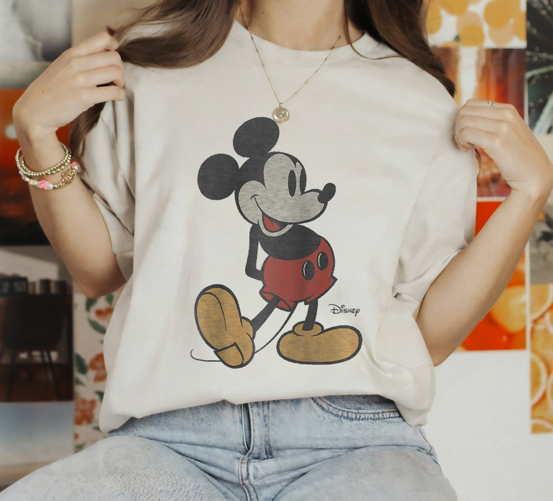 Disney Classic Mickey Mouse Pose Shirt, Mickey and Friends Shirt, Disneyland Holiday Vacation Trip Gift Unisex Adult T-shirt Kid Shirt