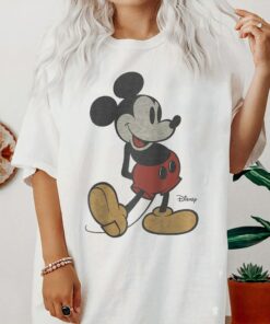 Disney Classic Mickey Mouse Pose Shirt, Mickey and Friends Shirt, Disneyland Holiday Vacation Trip Gift Unisex Adult T-shirt Kid Shirt
