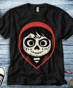 Disney Coco Miguel Sugar Skull Portrait T-Shirt Unisex Tee Adult T-shirt Kid Shirt Long Sleeve Hoodie Sweatshirt Women's Tank
