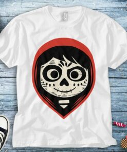 Disney Coco Miguel Sugar Skull Portrait T-Shirt Unisex Tee Adult T-shirt Kid Shirt Long Sleeve Hoodie Sweatshirt Women's Tank
