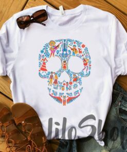 Disney Coco Skull T-Shirt, Sugar Skull Shirt, Disney Family Vacation Group shirts, Un Poco Loco Tee Shirt, Coco Shirt, Matching Disney Shirt Gift Adult Kid Toddler Tee