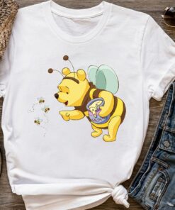 Disney Cute Winnie the Pooh Bear the Honey Bee Shirt, Magic Kingdom Holiday Trip Unisex T-shirt Family Birthday Gift Adult Kid Toddler Tee