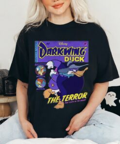 Disney Darkwing Duck Funny The Terror Vintage TV Show T-Shirt Disneyland Vacation Holiday Trip Unisex T-shirt Hoodie Sweatshirt