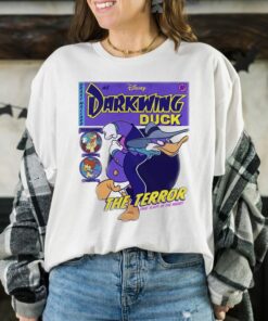 Disney Darkwing Duck Funny The Terror Vintage TV Show T-Shirt Disneyland Vacation Holiday Trip Unisex T-shirt Hoodie Sweatshirt