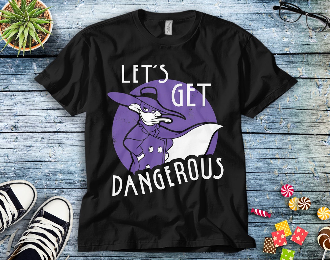 Disney Darkwing Duck Let's Get Dangerous T-Shirt Unisex Adult T-shirt Kid Shirt Long Sleeve Hoodie Sweatshirt Women's Tank