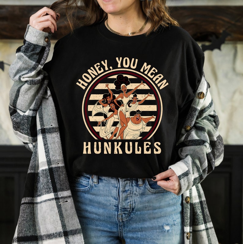 Disney Diva The Muses Honey You Mean Hunkules Retro Circle Vintage Shirt, Disneyland Family Vacation Gift Unisex T-shirt Sweatshirt Kid Shirt