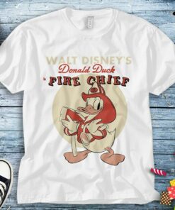 Disney Donald Duck Fire Chief T-Shirt Unisex Tee Adult T-shirt Kid Shirt Long Sleeve Hoodie Sweatshirt Women's Tank