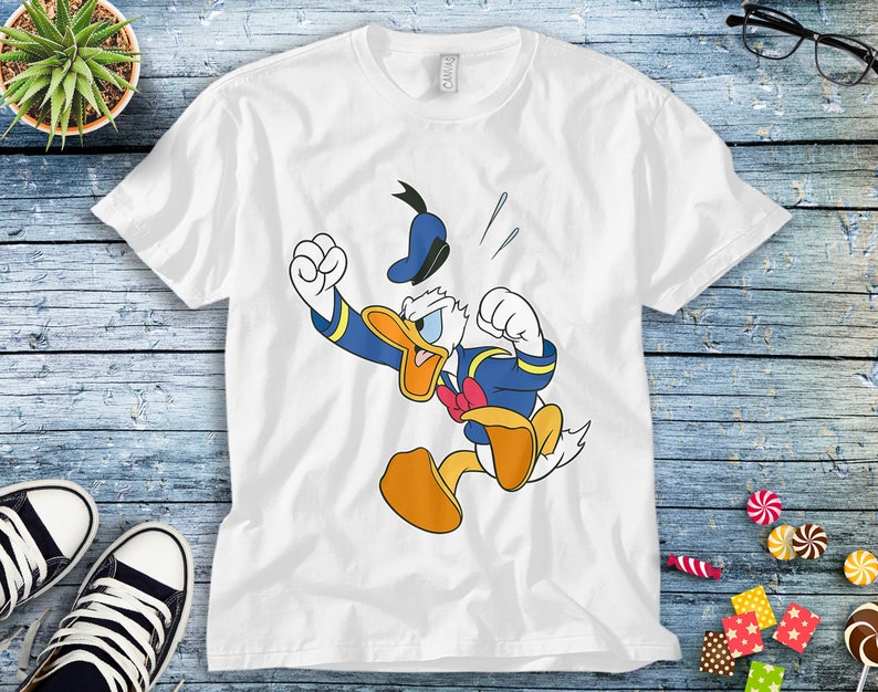 Disney Donald Duck Grumpy Friends Funny Graphic Unisex Tee Adult T-shirt Kid Shirt Long Sleeve Hoodie Sweatshirt Women's Tank
